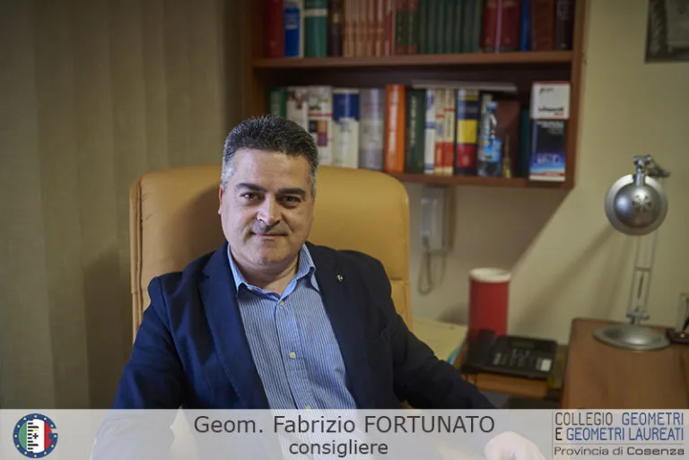 Geom. Fabrizio Fortunato - Consigliere del Consiglio Direttivo del Collegio dei Geometri di Cosenza