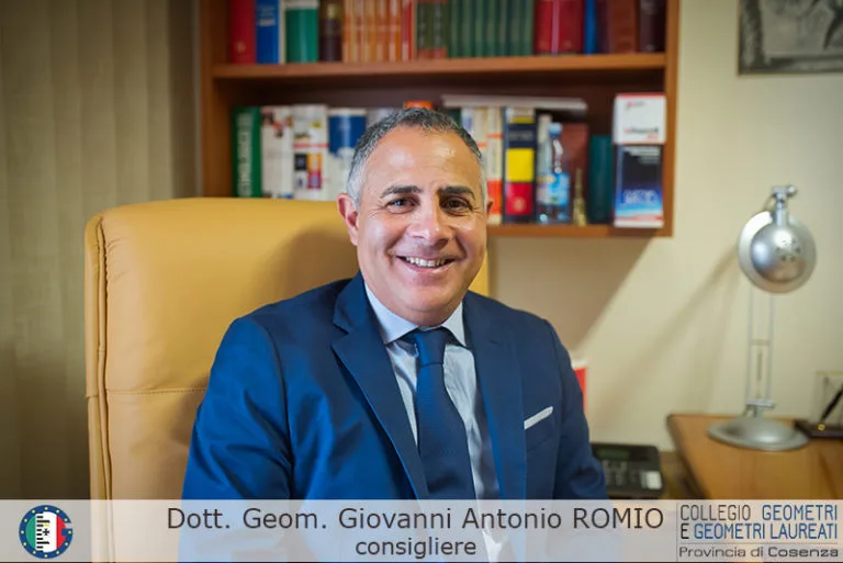 Geom. Giovanni Romio - Consigliere del Consiglio Direttivo del Collegio dei Geometri di Cosenza