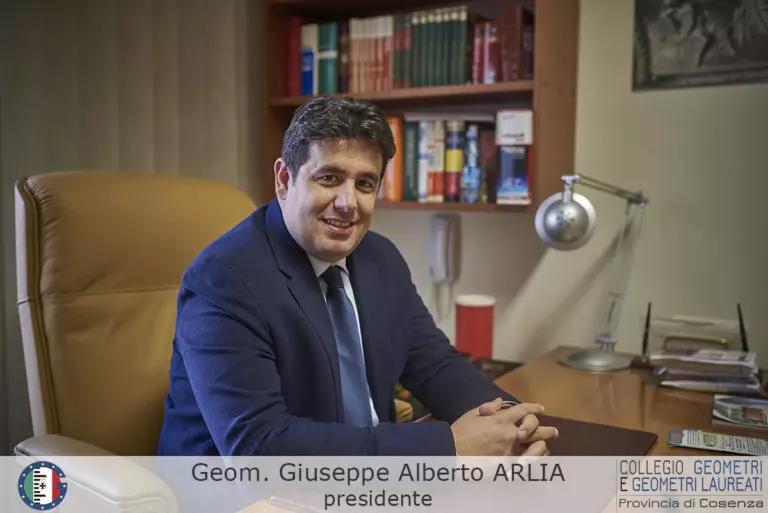 Geom. Giuseppe Arlia - Presidente del Consiglio Direttivo del Collegio dei Geometri di Cosenza
