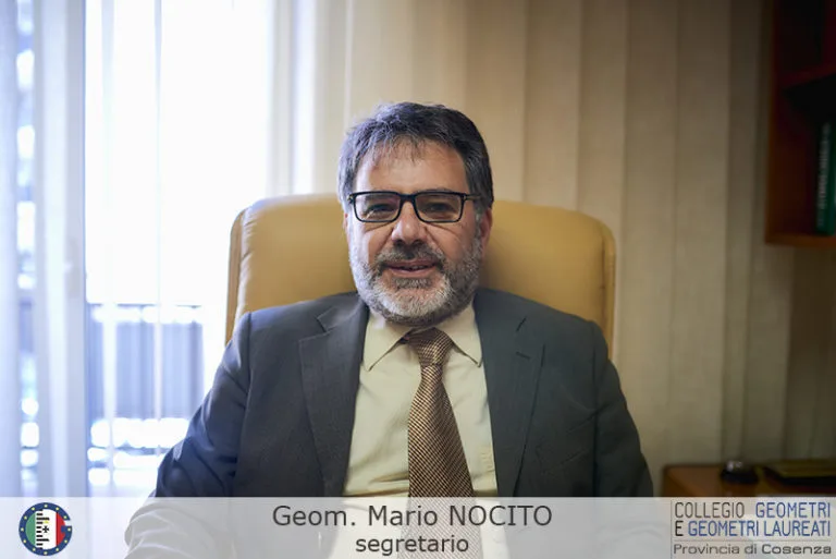 Geom. Mario Nocito - Segretario del Consiglio Direttivo del Collegio dei Geometri di Cosenza